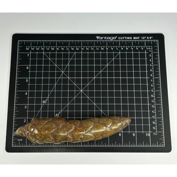 VTG Pangolin Stone Sculpture Handmade Handcarved Brown Verdite Stone Paperweight - Picture 10 of 12